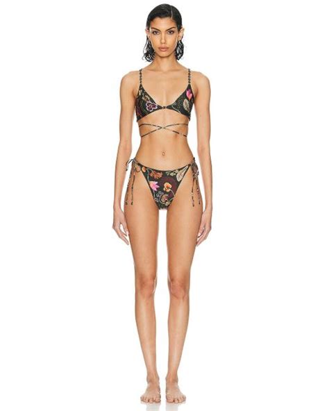 Agua Bendita Poema Bikini Bottom In Green Lyst