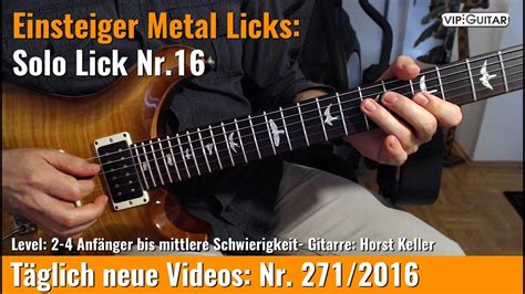 Einsteiger Metal Licks Solo Gitarre Lick Nr Vip Guitar De