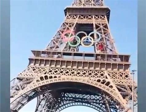 Paris Olympische Ringe Erstrahlen Auf Dem Eiffelturm Nachrichten Fr