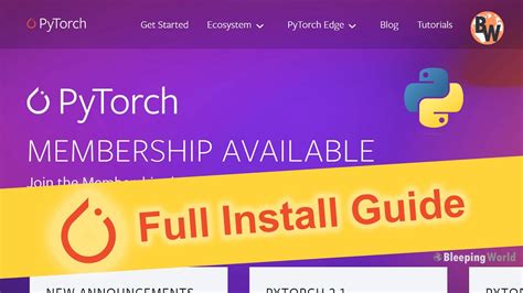 How To Install PyTorch On Window 10 11 Nvidia AMD GPU CPU YouTube