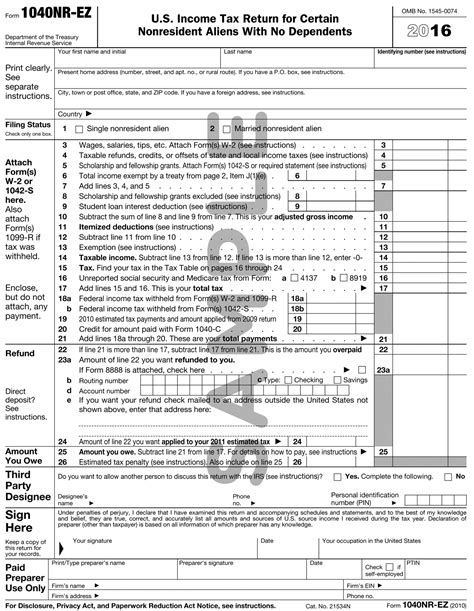 Income Tax Return Example