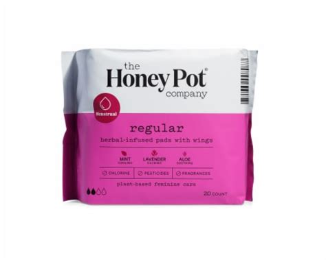 The Honey Pot® Regular Herbal-Infused Pads with Wings, 20 ct - Kroger