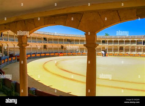 Famous bullfighting arena in Ronda, Spain Stock Photo - Alamy