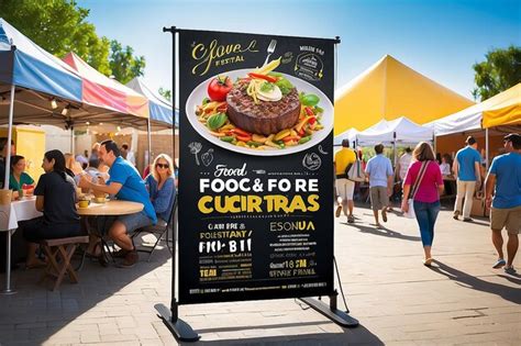 Premium Photo Savor The Flavor Food Festival Poster Banner