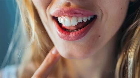 Premium Photo Person Brushing Teeth Up Close