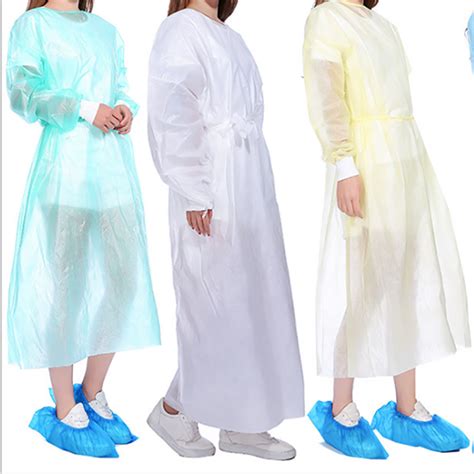 Type 5 6 White Color Waterproof Disposable Coveralls Clothing Safety