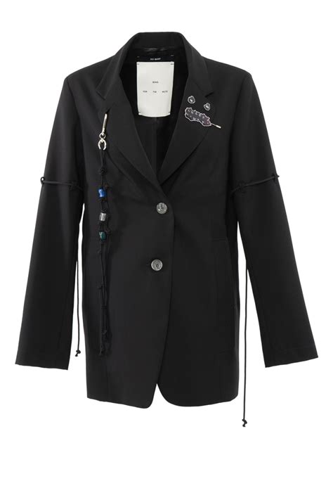 SONG FOR THE MUTE SINGLE BREASTED BLAZER BLACK L ARMOIRE