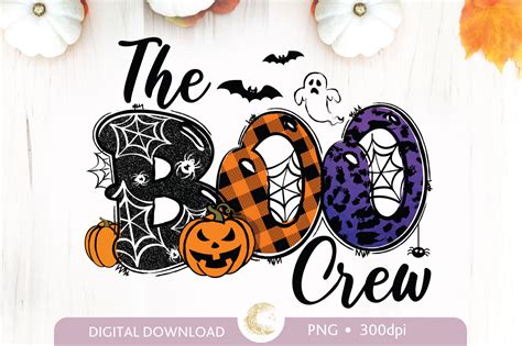 The Boo Crew Halloween Sublimation Graphic By Oliades Creative Fabrica