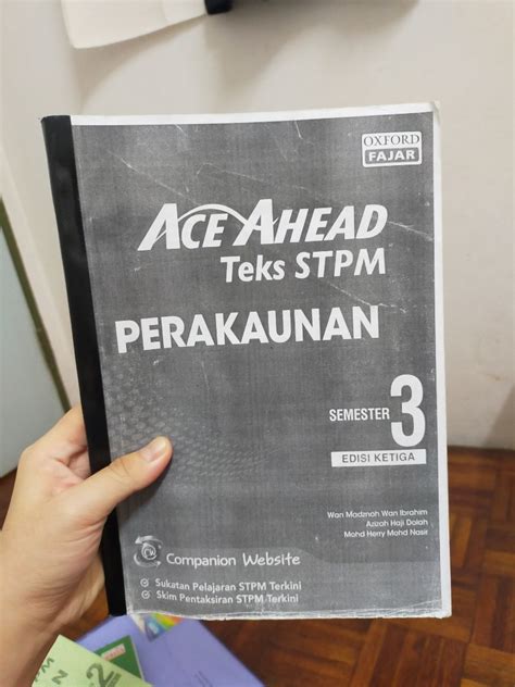 Stpm Perakaunan Ace Ahead Photostate Textbook Penggal Edisi Ketiga