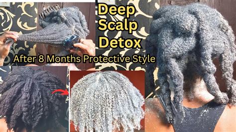 This Saved My 4c Natural Hair 😱 Washday After 8 Months Protective Style Diy Bentonite Clay