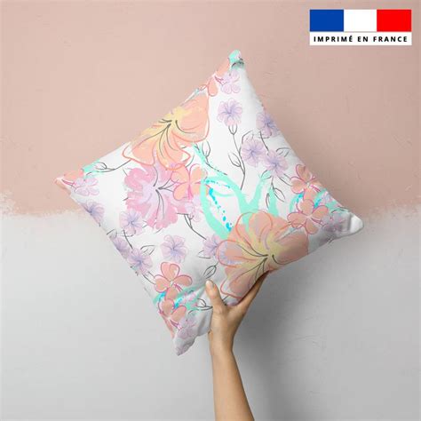 Floral L Aquarelle Pastel Fond Blanc Tissus Price Mati Re