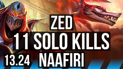 Zed Vs Naafiri Mid Solo Kills Legendary Games