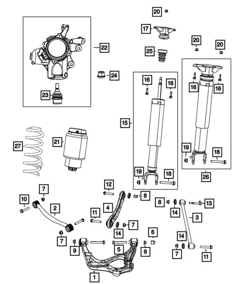 Jeep Grand Cherokee Suspension Shock Absorber Kit Aa