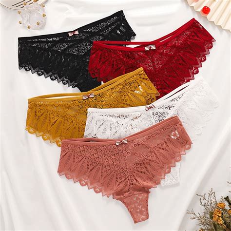 Sexy Lingerie Women Underwear Lace Briefs Hot Girl Thong G Strings Low