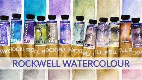 Granulating Watercolors Review Swatches Rockwell Watercolor