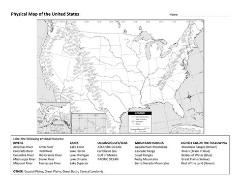 Free Printable Blank US Map Templates [Word, PDF] Download