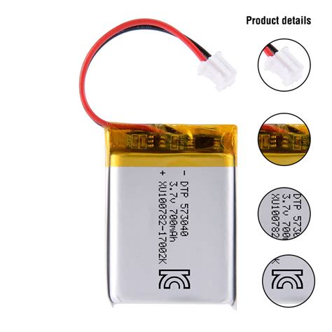 Kc Ce Approved Dtp V Mah Rechargeable Li Polymer Battery