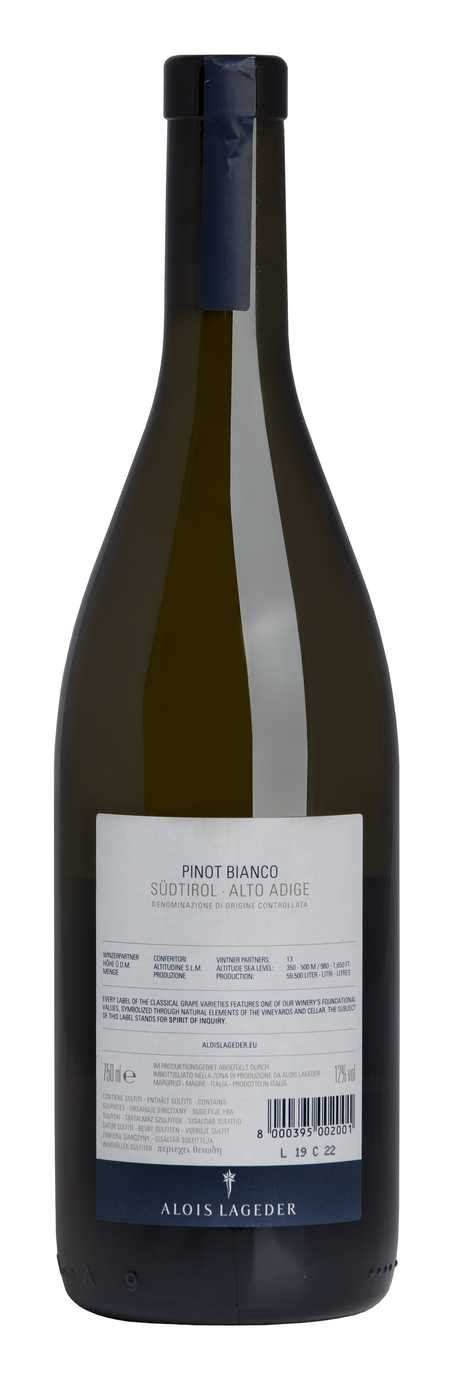 Pinot Bianco Weissburgunder Doc Trentino Alto Adige Italia Alois