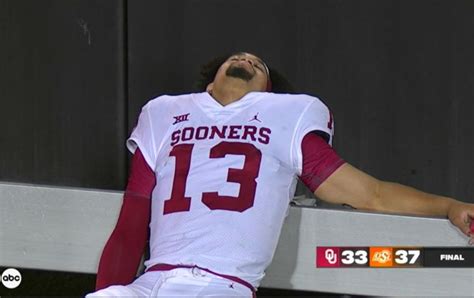 Photo Caleb Williams Passed Out And Went To Sleep On The Bench After Ou