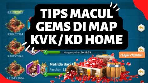 TIPS CARA MACUL FARMING GEMS MUDAH DI MAP LOST KINGDOM KOMANDAN DAN