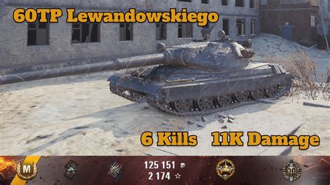 60TP Lewandowskiego 11000 Damage World Of Tanks YouTube