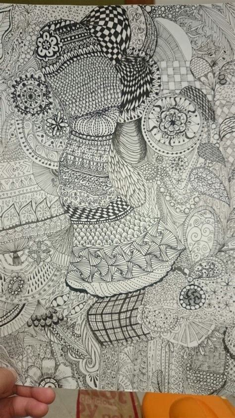 Zentangle ゼンタングル 鳥 Doodle Art Vintage World Maps Doodles Donut Tower