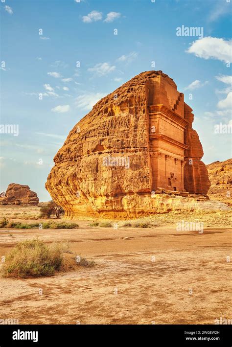 Tomb Lihyan Son Of Kuza Or Qasr Al Farid At Hegra Saudia Arabia Most