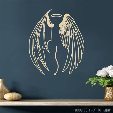 Maturi Piece Angel And Demon Wing Wall D Cor Set Wayfair Co Uk