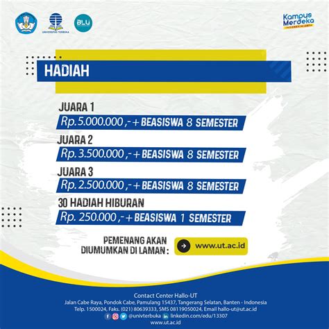 Perpanjangan Lomba Esai Universitas Terbuka UT Purwokerto