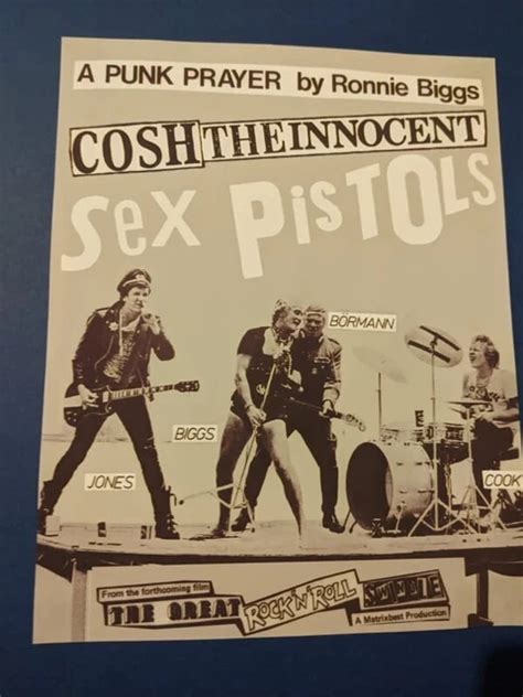 SEX PISTOLS Ronnie Biggs Cosh The Innocent Rock N Roll Swindle Print PicClick UK