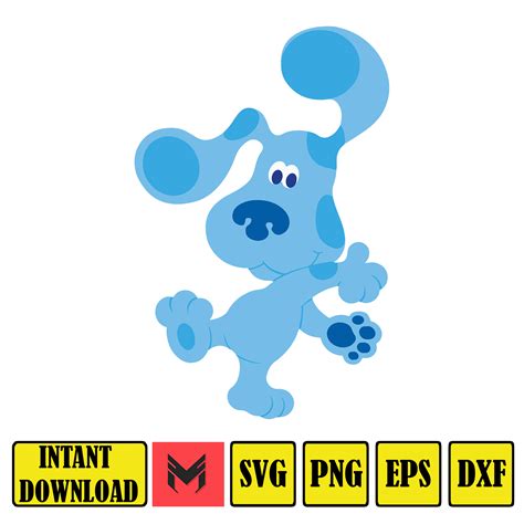 Blues Clues Svg Bundle Blues Clues Svg Dog Blue Svg Blue Inspire