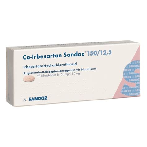 CO IRBESARTAN Sandoz Cpr Pell 150 12 5 Mg Blist 28 Pce Commander En Ligne