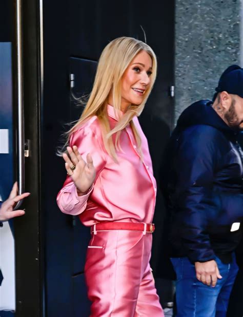Gwyneth Paltrow In Calvin Klein Spring 2026 Leaving Gma In Nyc • Celebmafia
