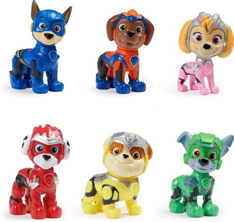 Paw Patrol: The Mighty Movie, Toy Figures Gift Pack, with 6 Collectible ...