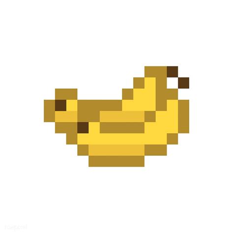 Minecraft Banana Pixel Art