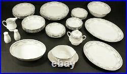 Legendary by Noritake 32-Piece China Dinnerware Set Bridal Ribbon 4027