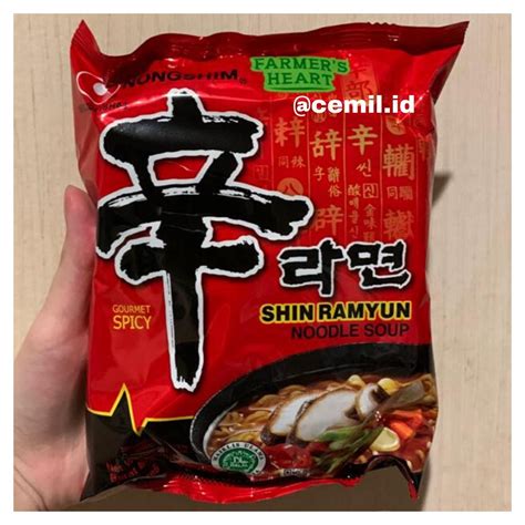 Jual Nongshim Shin Ramyun Spicy Noodle Soup Mushroom Shrimp Flavor