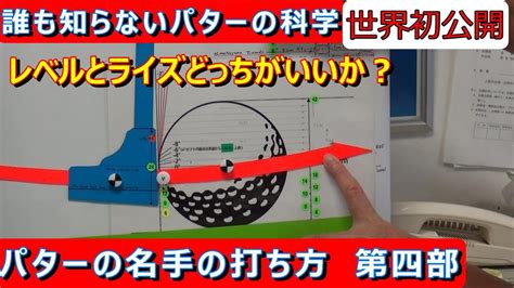 【誰も知らないパターの科学④】レベルブローとアッパーブローどっちが良いの？上りだと自然とフォールになるって？ ＃パターの科学 ＃パターの打ち方