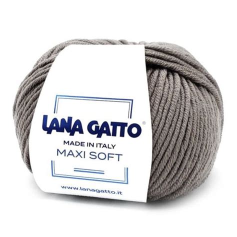 Пряжа Lana Gatto Maxi Soft 13777 Тауп 1 моток (Лана Гатто Макси Софт ...