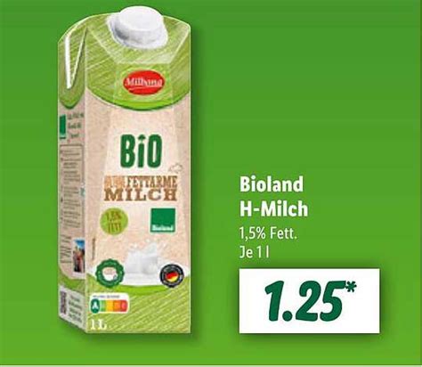 Bioland H Milch Angebot Bei Lidl Prospekte De