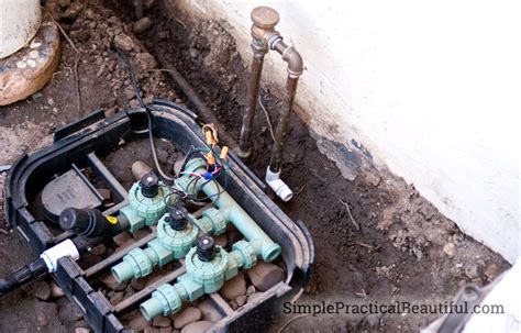 How To Install Irrigation Valves Part 1 Of The Sprinkler System Simple Practical Beautiful