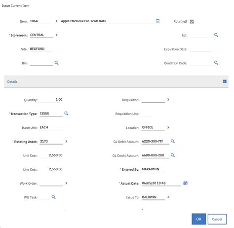 40-inventory-issueafter – Maximo Secrets
