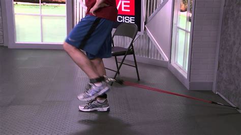 How To Do Standing Leg Extension With Resistance Bands Youtube