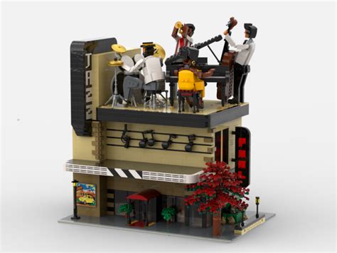 MOC - Modular Jazz Club + Display for set 21334-1 Jazz Quartet