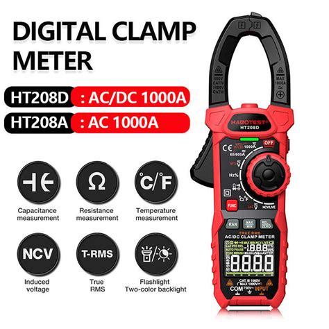 Ht Series Current Clamps Meter Professional True Rms Digital