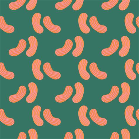 Small peanuts,seamless pattern on green background. 13519283 Vector Art ...