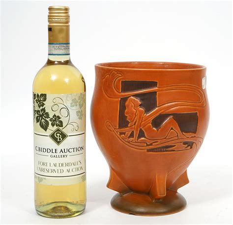 Lot Roseville Pottery Silhouette Nude Vase