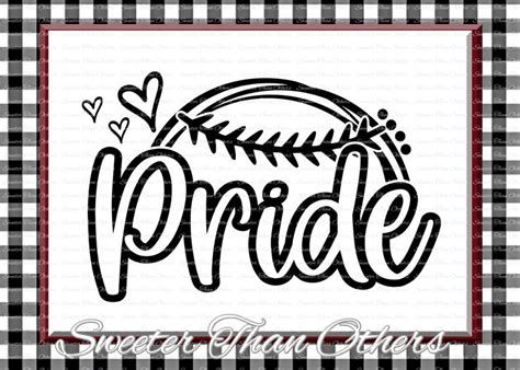 Baseball Svg Softball Svg Pride Svg Pride Baseball Svg Etsy