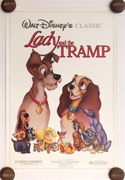 Lady and the Tramp Walt Disney Classic One-Sheet Poster - ID ...