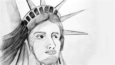 Statue Of Liberty Face Sketch